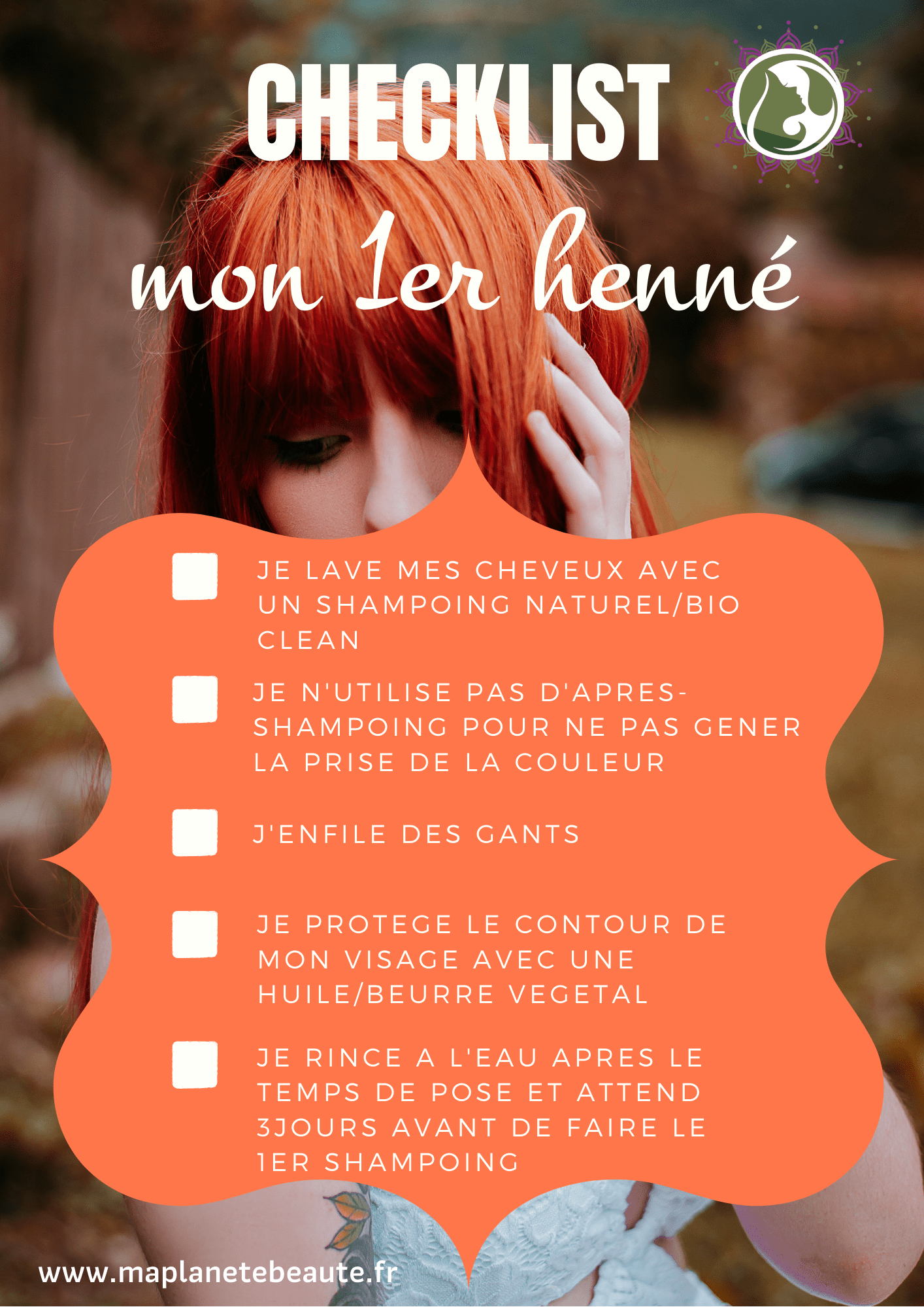 Check-list Mon 1er henné - MA PLANETE BEAUTE